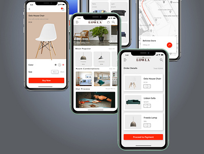 Furniture Mobile App app furniture ui ux