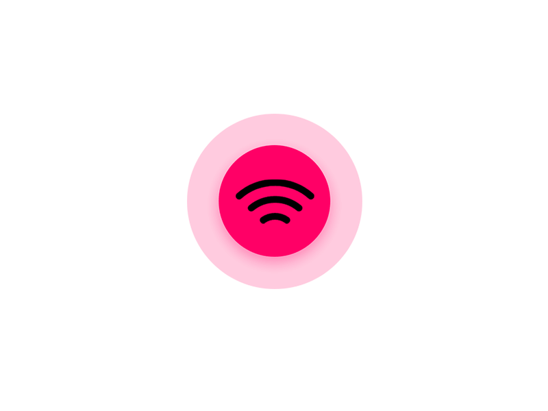 WIFI scan Component design icon motion ui