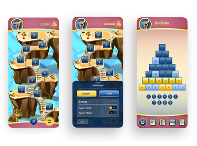 Mobile game app design game design ui ux