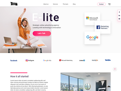 Web onePager design onepage ui ux web design