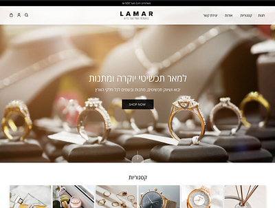 Fine jewelry shop e-commerce website design branding design e commerce shop ui ux web design