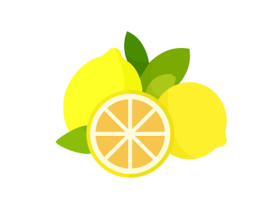 30 days of illustration- Day 3 design digital art flat illustration flatdesign illustration leaves lemon minimal september vector yellow