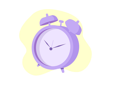 30 days of illustration- Day 4 alarm alarmclock design digital art flat illustration flatdesign illustration minimal september vector yellow