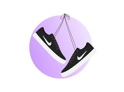 30 days of illustration- Day 16 black design digital art flat illustration flatdesign illustration minimal september sneakers vector