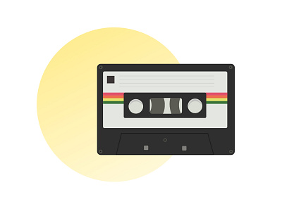 30 days of illustration- Day 19 design digital art flat illustration flatdesign illustration minimal mixtape september vector yellow