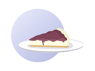 30 days of illustration- Day 25 cheesecake design digital art flat illustration flatdesign illustration minimal september vector