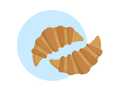 30 days of illustration- Day 29 croissant design digital art flat flat illustration flatdesign illustration minimal september vector