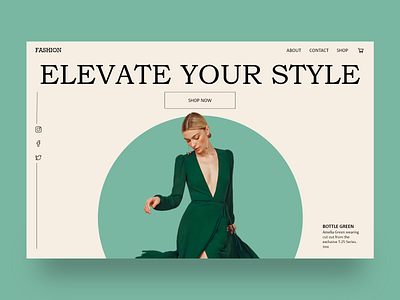 Fashion Website branding design elegant fashion brand minimal sophisticated typography ui web website