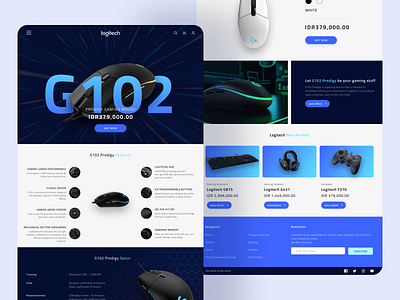 G102 Prodigy - Web Product Design product page ui design web design