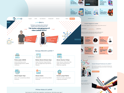 new LatihID homepage design ui ui design web web design