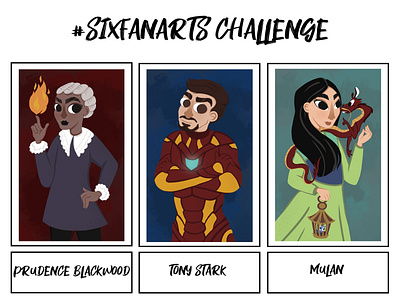6 Fan Art Challenge cartoon character challenge fanart illustration