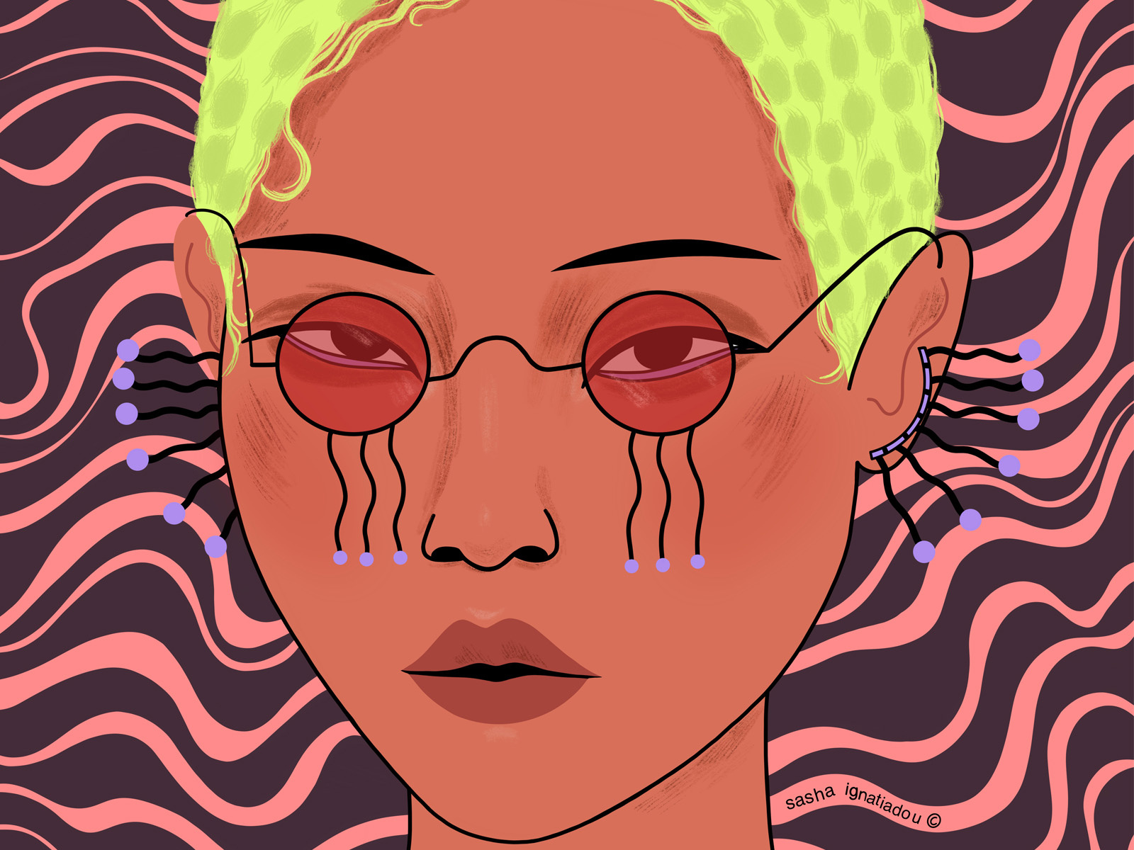 NEON. Personal illustration. by Sasha Ignatiadou on Dribbble