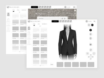 Wireframe Clothes aplications app clothes concept design diagramming style tablet ui ux
