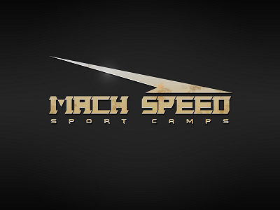 Mach Speed Sport Camps Logo branding camps design illustrator logo mach speed shreveport sports typeface