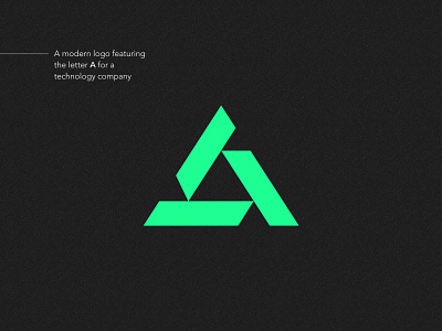 Letter A I Abstract logomark