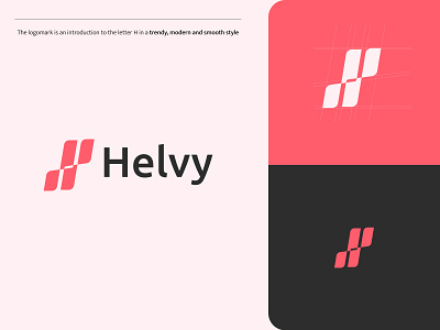 Helvy App I Logo design app branding design graphic design illustration logo typography vector
