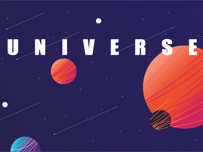 UNIVERSE design icon illustration vector web