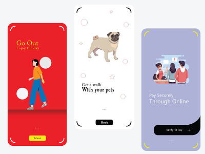 Free Roaming UI design animal app app icon app ui application art brand branding cartoon ecommerce app graphics illustration illustrator product ui ux