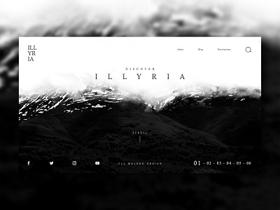 Discover Illyria Website design discovery illyria illyrian typography ui webdesign website