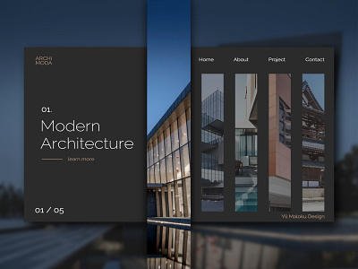 Architecture Website Concept Design