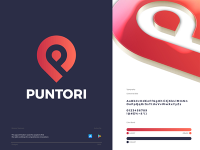 Branding for Puntori brand brand identity branding branding design design font graphic design graphics identity logo logo design logo maker typography worker workers