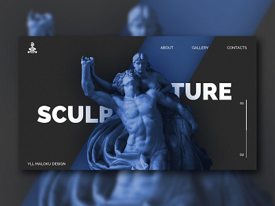 Sculpture blue blue design design designer font font design graphic design graphicdesign sculpting sculpture sculpture design sculptures typography ui uiux web web design webdesign website website design