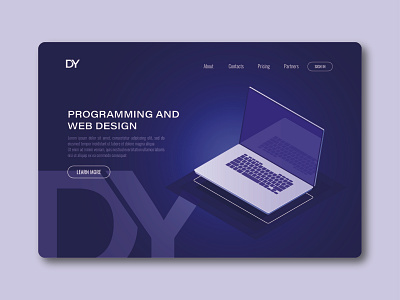 DY Website brand brand identity branding design design graphicdesign illustration logo programing programmer programming vector webdesign website