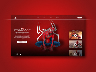 Spiderman Game design game game art game design games graphic design graphicdesign spider spider man spider man spider web spiderman ui web webdesign website website builder website concept website design websites