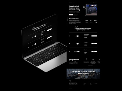 Hosting company landing page concept dark design developer figma hosting interface plan sale shop system ui web website