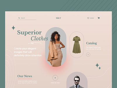 Shopping landing page