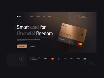 Finance Landing Page account app banking card design figma finance interface loan money pay payments pricing sign in ui user web website
