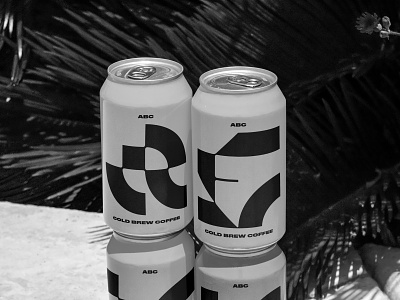 Cold Brew Coffee black and white brandidentity branding coffee cold brew coffee identitydesign letters packaging