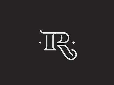 Mark "R" branding letter lettering letters logo logotype mark monogram monolline r type