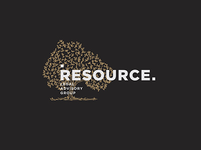 Legal advisory group "RESOURCE" branding identity law logo logotype mark resource