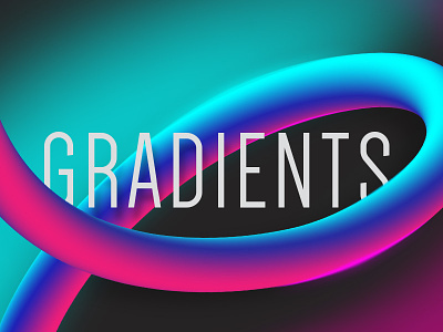 Gradients Lettering baugasm gradient hand illustration minimal neon print