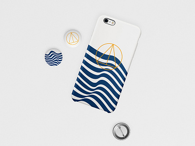 Sea Life branding corporate style identity logo mark phonecase pin sea style