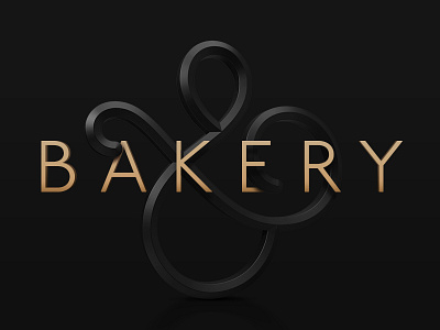 Bakery "Kerol&Kristy" 3d ampersand bakery black branding identity illustration