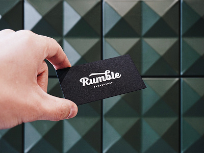 Logotype for Rumble Barbershop behance brandidentity brandingidentity corporateidentity designlogo graphicsdesign identity identitydesign logo logotype