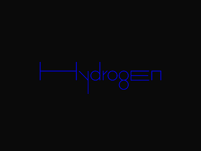 Hydrogen Logotype brandidentity branding brandingidentity corporateidentity designlogo identity identitydesign lettering logo logotype typography