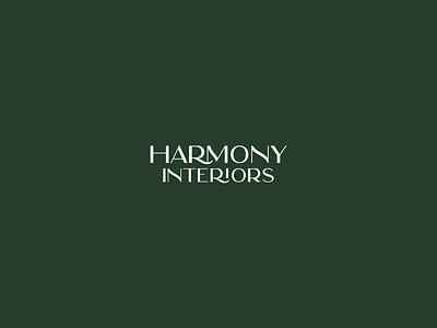 Harmony interiors brand branding business card clean creative design fashion logo minimal monogram type typeface typo typography typography logo