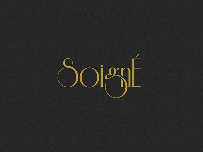 SOIGNÈ brand branding business card clean cosmetic cosmetics creative fashion logo minimal monogram type