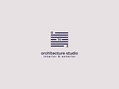 A2Z Architecture Studio architecture brand branding clean fashion logo minimal type