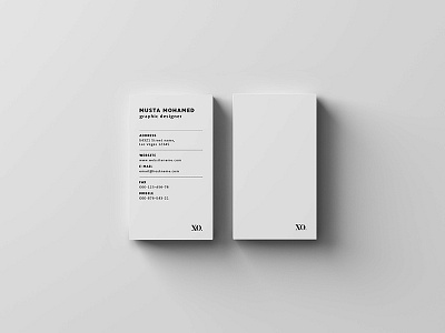 White X Black Luxury Business Card business card clean minimal