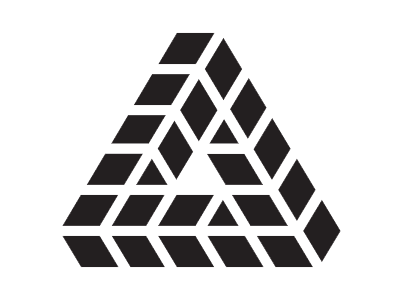 Escheresque Triangle illusion m.c. escher paradox stencil street art triangle