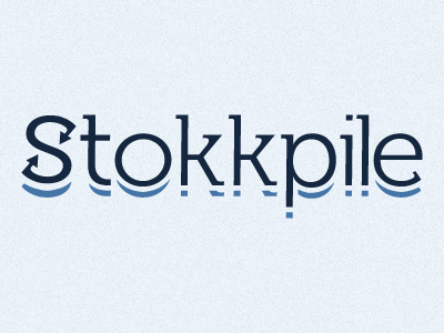 Stokkpile logo logo stokkpile type typography