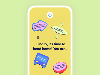 Clyx mobile experience animation app brand design illustration mobile sticker ui website