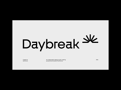 DAYBREAK brand brand identity branding branding and identity card design graphic design logo