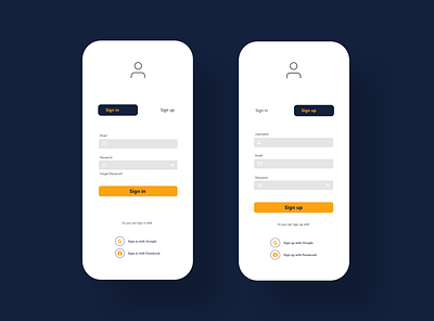 Simple Sign UI design mobile mobile app mobile app design mobile design mobile ui ui