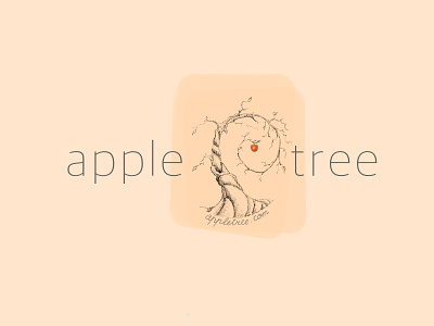 Apple tree branding logo typography