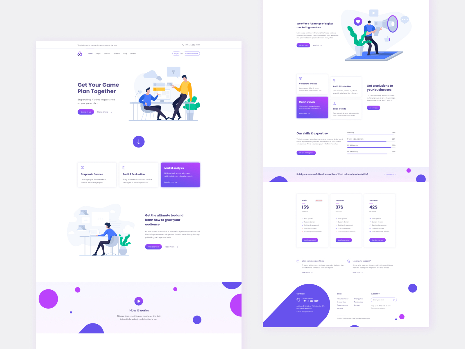 Creative Agency Landing Page by Md Arafat Ul Alam on Dribbble